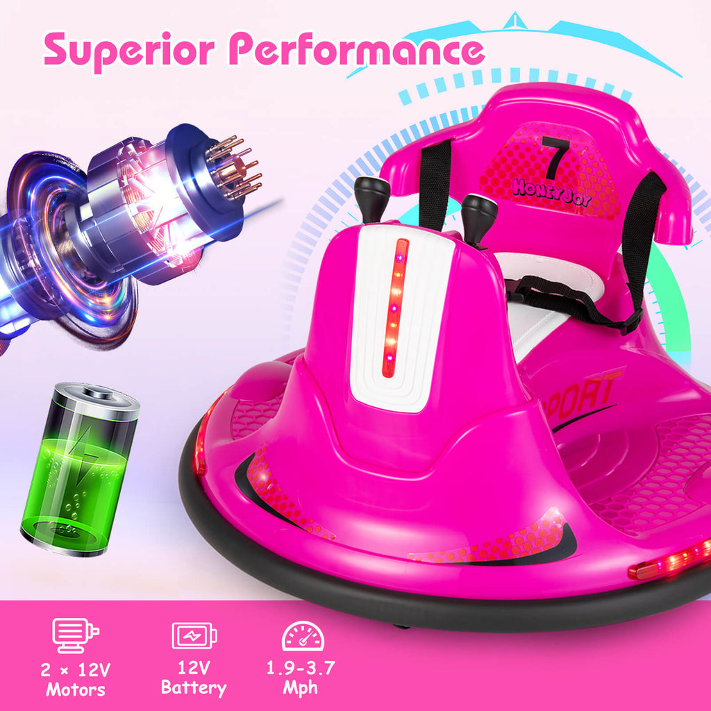 12v Inflatable Electric Ride 12V Kids Ride On Bumper Car Electric Toddlers Vehicle with Remote ...