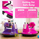 12V Electric Pink Ride-On Bumper Car for Toddlers with Remote Control Magic Cars 5