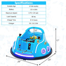 12V Kids Ride-On Bumper Car with Remote Control, Flashing LED Lights, and Music – Navy Magic Cars 2