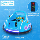 12V Kids Ride-On Bumper Car with Remote Control, Flashing LED Lights, and Music – Navy Magic Cars 7