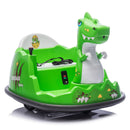 12V Kids Ride-On Bumper Car with Parental Control Dinosaur Design 2WD Magic Cars 7