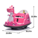 12V Kids Ride-On Bumper Car with Parental Remote Control Dinosaur Shape and Element Design Magic Cars 1