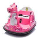 12V Kids Ride-On Bumper Car with Parental Remote Control Dinosaur Shape and Element Design Magic Cars 3