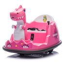 12V Kids Ride-On Bumper Car with Parental Remote Control Dinosaur Shape and Element Design Magic Cars 4