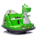 12V Kids Ride-On Bumper Car with Parental Control Dinosaur Shape and Element Design Magic Cars 1