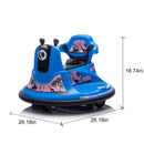 12V Kids Ride-On Bumper Car with Parental Remote Control, 360-Degree Rotation, Two-Handed Steering Magic Cars 1