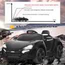 12V Kids Electric Ride-On Car with 2.4G RC, Lights, MP3, and Openable Doors – Black Magic Cars 6