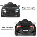12V Kids Electric Ride-On Car with 2.4G RC, Lights, MP3, and Openable Doors – Black Magic Cars 7