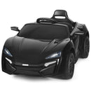 12V Kids Electric Ride-On Car with 2.4G RC, Lights, MP3, and Openable Doors – Black Magic Cars Variant 0