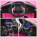 12V Pink Kids Electric Ride-On Car with 2.4G RC, Lights, MP3, and Openable Doors Magic Cars 10