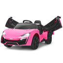 12V Pink Kids Electric Ride-On Car with 2.4G RC, Lights, MP3, and Openable Doors Magic Cars 11