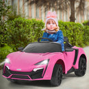 12V Pink Kids Electric Ride-On Car with 2.4G RC, Lights, MP3, and Openable Doors Magic Cars 3