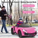 12V Pink Kids Electric Ride-On Car with 2.4G RC, Lights, MP3, and Openable Doors Magic Cars 4
