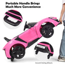 12V Pink Kids Electric Ride-On Car with 2.4G RC, Lights, MP3, and Openable Doors Magic Cars 8