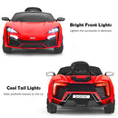 12V Kids Electric Ride-On Car with 2.4G RC, Lights, MP3, and Openable Doors - Red Magic Cars 7