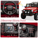12V Electric 2-Seater Kids Ride-On Jeep Toy with Remote Control Magic Cars 7