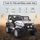 12V Kids 2-Seater Electric Ride-On Jeep Truck with MP3, LED Lights, and Remote Control Magic Cars 1