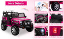 12V Electric 2-Seater Kids Ride-On Jeep Truck with Remote Control Magic Cars 8