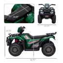 12V Kids Electric Ride-On ATV with AUX and USB Ports, Durable Wear-Resistant Tires Magic Cars 2