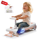 12V Battery-Powered Kids Electric Ride-On Cleaning Go Kart with LED Lights and Music Magic Cars 0