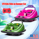 12V Kids Ride-On Bumper Car with 360-Degree Rotation and Remote Control Electric Vehicle Magic Cars 1