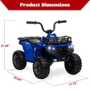 12V Electric Kids Ride-On 4 Wheeler Quad ATV with LED Headlights Magic Cars 10