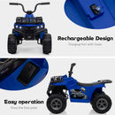 12V Electric Kids Ride-On 4 Wheeler Quad ATV with LED Headlights Magic Cars 8