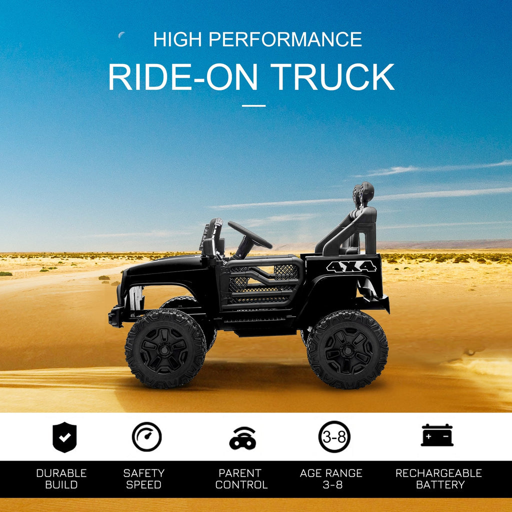 Remote Ride On Trucks 12V Kids Ride On Car Electric Battery Powered Off-Road Truck Toy Remote ...