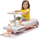12V Electric Kids Ride-On Go Kart with Battery, Music, and Cleaning Mop Toy Magic Cars 12