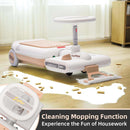 12V Electric Kids Ride-On Go Kart with Battery, Music, and Cleaning Mop Toy Magic Cars 15