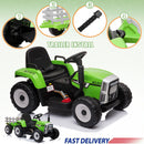 12V Electric Green Kids Ride-On Tractor Toy with Remote Control Trailer and 3-Speed Settings Magic Cars Variant 0