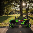 12V Electric Kids Ride-On UTV Style Car with 2 Seats, 3 Speeds, LED Lights, MP3 Player, and Remote Control Magic Cars 12