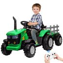 12V Battery-Powered Electric Kids Ride-On Tractor with Remote Control and Trailer Magic Cars 1