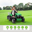 12V Battery-Powered Electric Kids Ride-On Tractor with Remote Control and Trailer Magic Cars 5