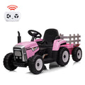 12V Battery-Powered Kids Electric Ride-On Tractor Toy with Trailer and LED Lights Magic Cars Variant 4
