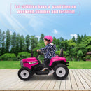 12V Electric Ride-On Kids Tractor with Trailer Rechargeable Toy Car and LED Lights Magic Cars 2