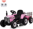 12V Electric Kids Ride-On Tractor with Trailer, Remote Control and LED Headlights Magic Cars 2