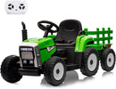 12V Electric Kids Ride-On Tractor with Trailer, Remote Control and LED Headlights Magic Cars 4