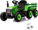 12V Electric Kids Ride-On Tractor with Trailer, Remote Control and LED Headlights Magic Cars 5