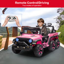 12V Electric Kids Ride-On Truck with Remote Control, DIY Stickers, and 6 Wheels Magic Cars 11