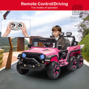 12V Electric Kids Ride-On Truck with Remote Control, DIY Stickers, and 6 Wheels Magic Cars 2