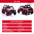12V Electric Kids Ride-On Truck with Remote Control, DIY Stickers, and 6 Wheels Magic Cars 7