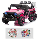 12V Electric Kids Ride-On Truck with Remote Control, DIY Stickers, and 6 Wheels Magic Cars Variant 0