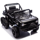 12V Electric Ride-On Truck for Kids with Remote Control, 6-Wheel Suspension, Black Magic Cars 16