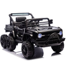 12V Electric Ride-On Truck for Kids with Remote Control, 6-Wheel Suspension, Black Magic Cars 18