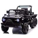 12V Electric Ride-On Truck for Kids with Remote Control, 6-Wheel Suspension, Black Magic Cars 1