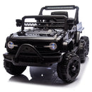 12V Electric Ride-On Truck for Kids with Remote Control, 6-Wheel Suspension, Black Magic Cars 20