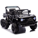 12V Electric Ride-On Truck for Kids with Remote Control, 6-Wheel Suspension, Black Magic Cars 4