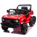 12V Electric Ride-On Jeep Truck for Kids with Remote Control and MP3 Player, Red Magic Cars 2