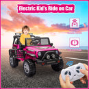 12V Electric Kids Ride-On Off-Road Jeep Truck with 2 Seats and Remote Control Magic Cars 4